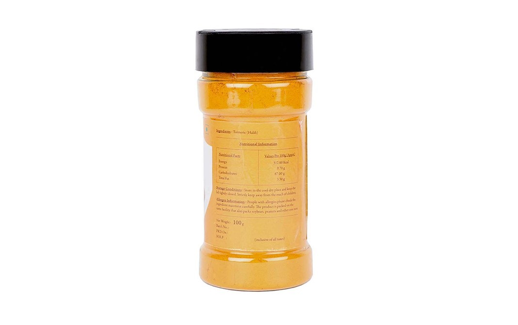 Malikaz' Turmeric Powder    Plastic Bottle  100 grams
